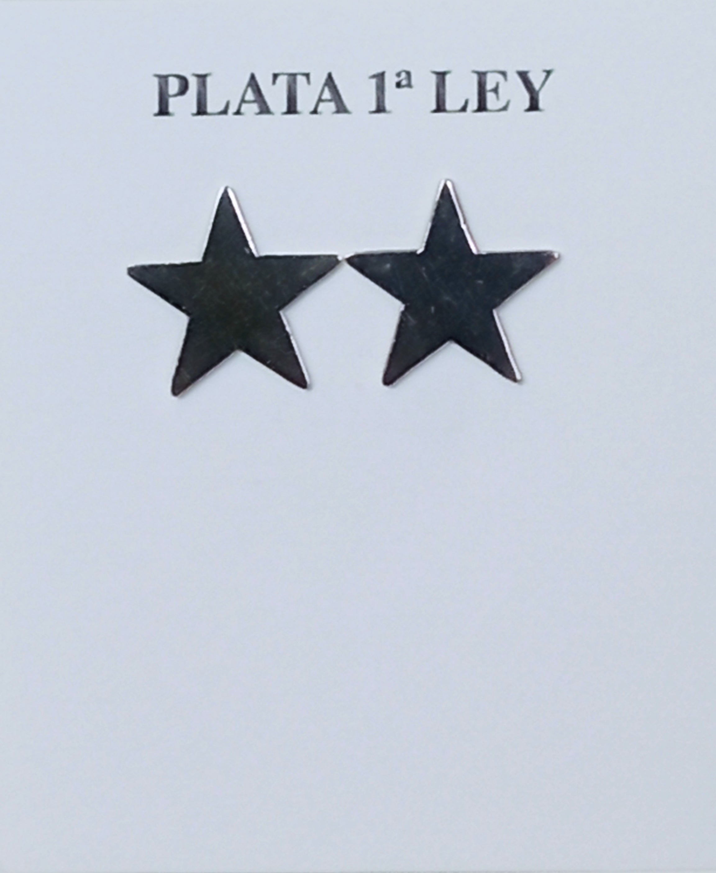 Pendiente plata estrella